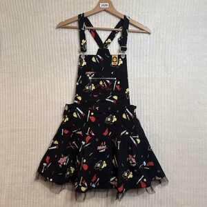 KILLSTAR X CHUCKY IT'S TIME TO PLAY PINAFORE DRESS Size Small NWOT $60